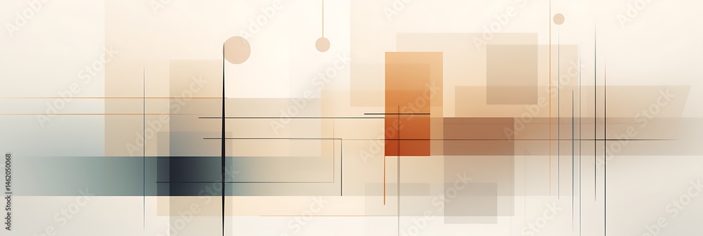 Poster abstract geometric design: a visually captivating composition of overlapping shapes, lines, and grad
