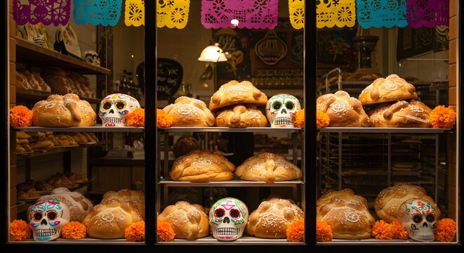 Day of the Dead Bakery Display