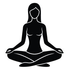 Woman in Lotus Pose Find Inner Peace Through Yoga and Meditation