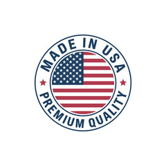 Made in USA Premium Quality Seal with American Flag