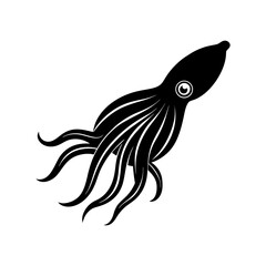 cuttlefish vector silhouette