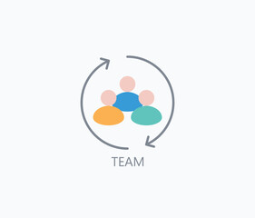 Team Icon Or Logo Isolated Illustration