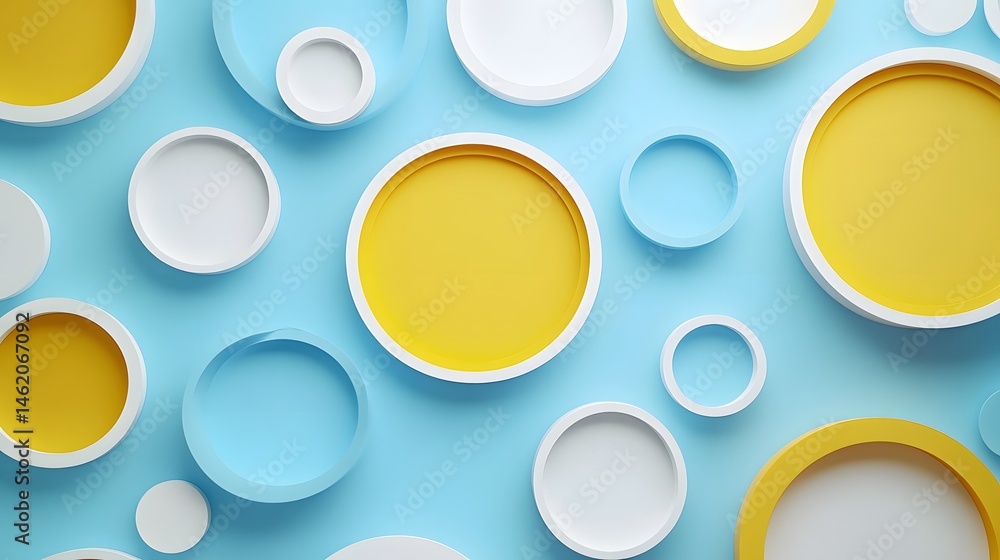Aufkleber abstract graphic design with overlapping circles.