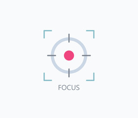 Focus Icon Or Logo Isolated Illustration