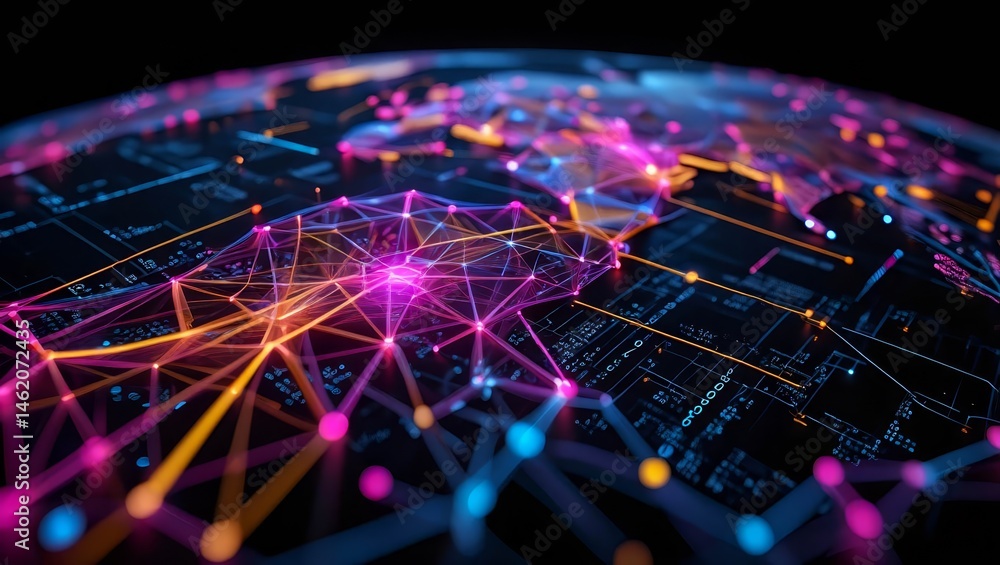 Poster world network chat bot access artificial intelligence tools.