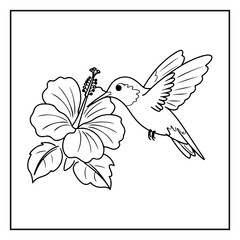 Playful Animal Drawing for Kids – Simple Coloring Sheet