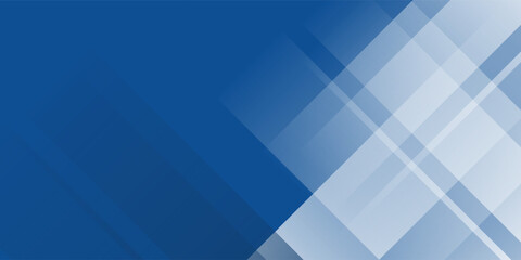 Obraz premium Abstract bacgkround blue and white gradient. Modern blue abstract rectangle box lines background for presentation design, banner, brocure, and business card
