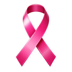 Realistic cancer ribbon on white background Create a unique and original composition that does not closely resemble existing&nbsp;stock&nbsp;Images