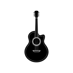 Fototapeta premium guitar vector silhouette