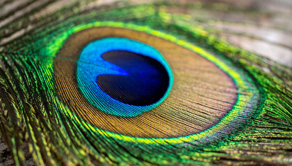 Obraz premium beautiful close up peacock feather