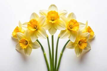 Minimalist Yellow Narcissus Butterfly Shape Flower Photography