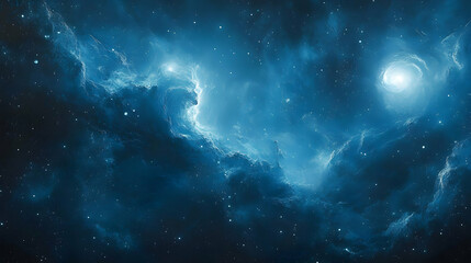 Deep space nebulae with cosmic dust clouds.