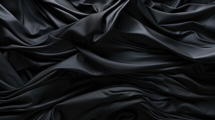 Obraz premium layered black wrinkled paper
