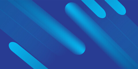 Abstract blue background with diagonal lines. Dynamic shapes composition. Vector illustration