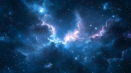 Obraz premium Deep space nebulae with vibrant colors and stars.