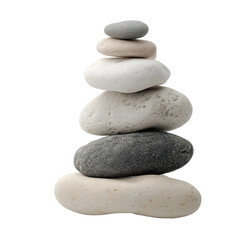 Stacked stones represent balance and harmony