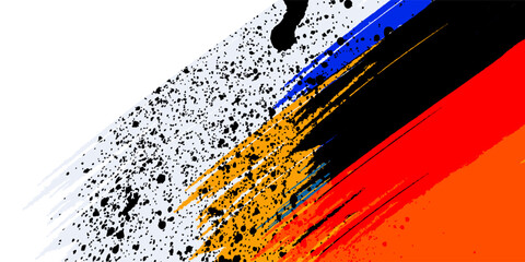 vector illustration of a badminton athlete with a jumping smash action. colored silhouette style design, grunge. badminton national sports day celebration design concept. national sports day