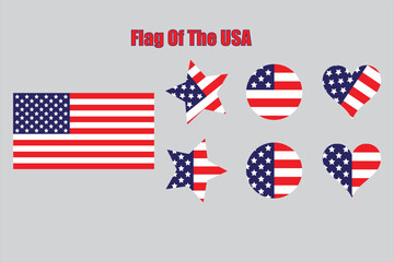 American Flag Variations Patriotic Designs and Symbols. USA flag.