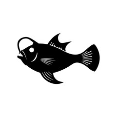 lanternfish vector silhouette