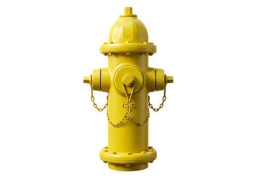 Bright yellow fire hydrant, a vibrant pop of color against a dark background.  Safety and urban details.