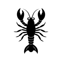 lobster fish vector silhouette