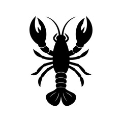 lobster fish vector silhouette