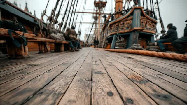 Historic ship deck