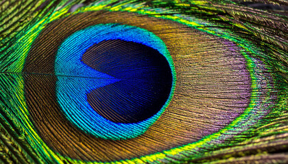 Obraz premium beautiful close up peacock feather