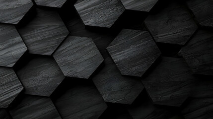 Dark Hexagon Pattern Background