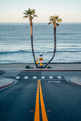 road to the oceanside beach, california