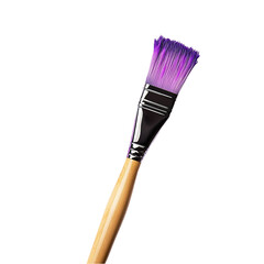 Purple Paintbrush on Black Background HighResolution Image isolated on transparent background