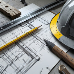 tools on the house plan