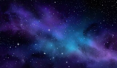 Obraz premium Deep space filled with nebulae and stars. Vast expanse of cosmos with vibrant colors. Cosmic clouds and distant starlight