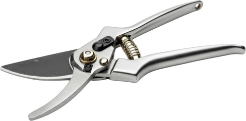 High Quality Metal Bypass Pruning Shears for Gardening Close up Studio Shot
