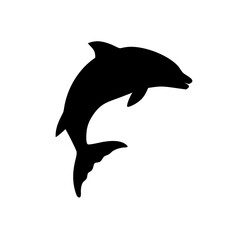 Fototapeta premium Dolphin jumps gracefully out of the water, showcasing agility and playfulness during a sunny day in the ocean