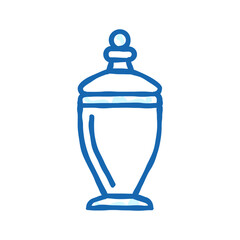 apothecary jar glass package icon doodle illustration