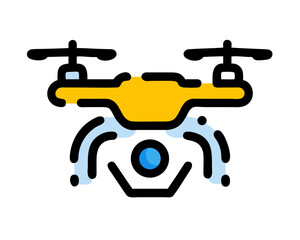 Flying drone captures stunning aerial views over a city during bright daylight, showcasing urban architecture and green parks