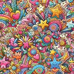 background doodle, vector, Art & Illustration