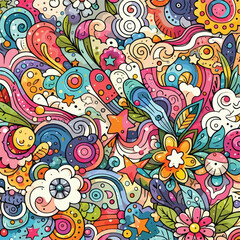 background doodle, vector, Art & Illustration