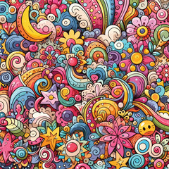 background doodle, vector, Art & Illustration