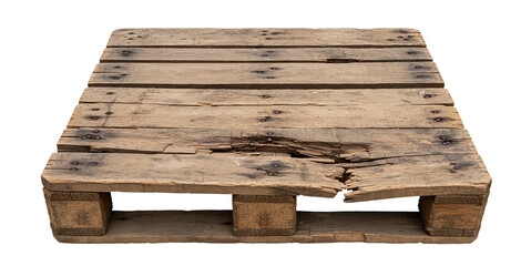 Pallet wood background texture for rustic design and decoration art isolated on a transparent background