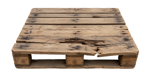 Pallet wood background texture for rustic design and decoration art isolated on a transparent background
