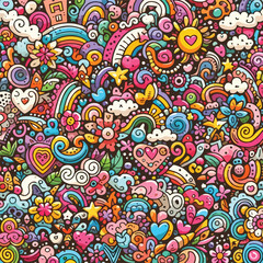 background doodle, vector, Art & Illustration