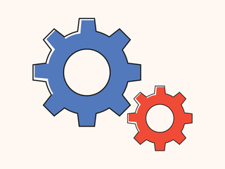 Setting icon vector. Manage icon for site or app.