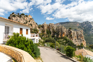 Tourism in Guadalest (Alicante- Spain)