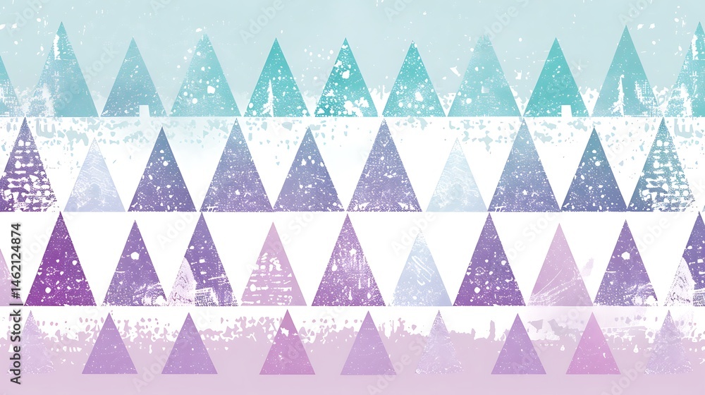 Aufkleber pastel triangle array with textured overlay creating an artistic effect