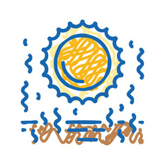 dust devil weather natural phenomena icon doodle illustration