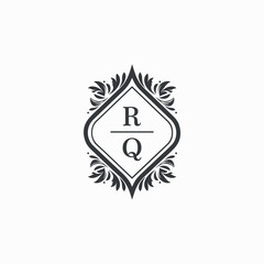RQ Initials Wedding Logo Vector Art  Icons  and Graphics