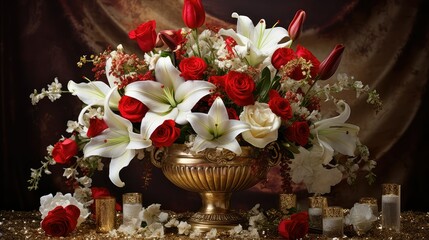 elegant gold leaf background