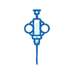 biopsy cancer treatment icon doodle illustration